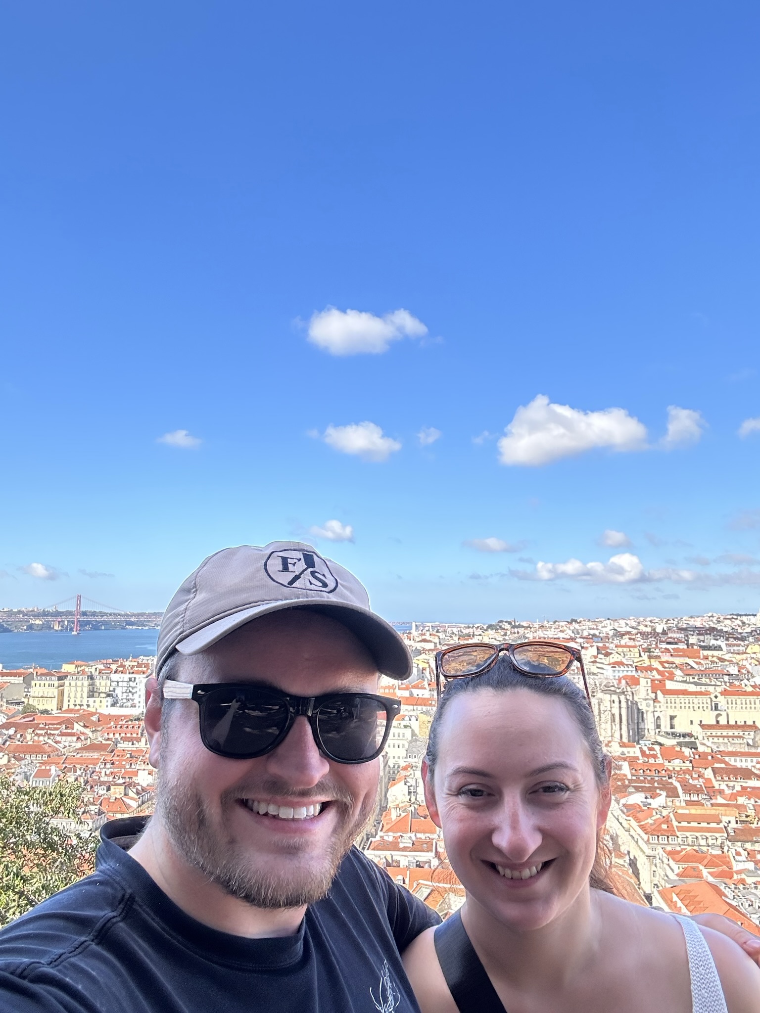 Sarah and Brady overlooking Lisbon